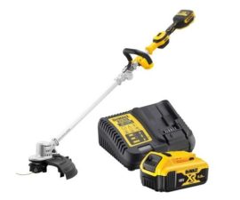 DEWALT DCMST561P1-QW Szénkefementes Akkus Szegélynyíró  5,0Ah 18V akkuval és töltővel