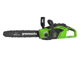 Greenworks GD40CS15K2X Láncfűrész készlet akkumulátoros 40 v, 3/8-1.3-52 szemes, akku- és töltővel